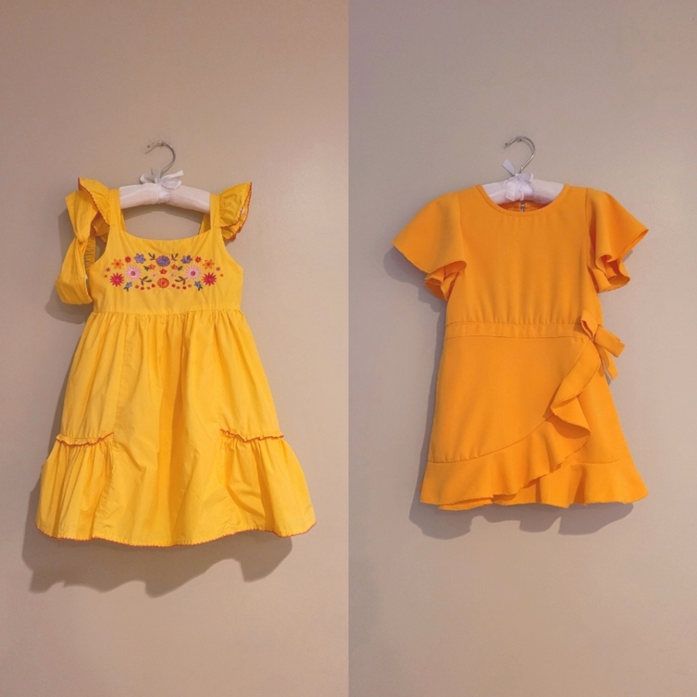 BUNDLE OF 2 DRESSES size 3/4 toddler girl